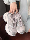 Platform Sneakers Women – Round Toe Chunky Athletic Shoes