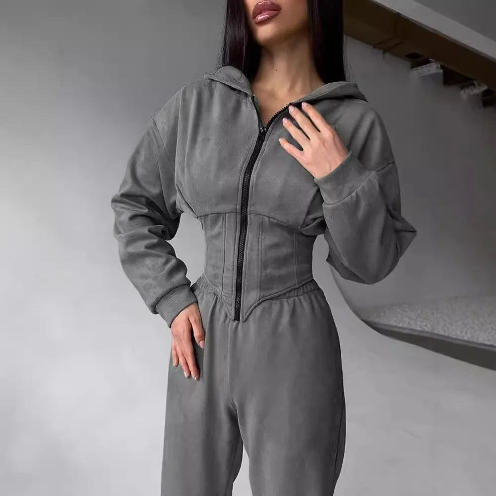 Autumn Winter Patchwork Tracksuit