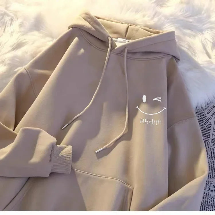 Smiley Face Oversized Hoodie