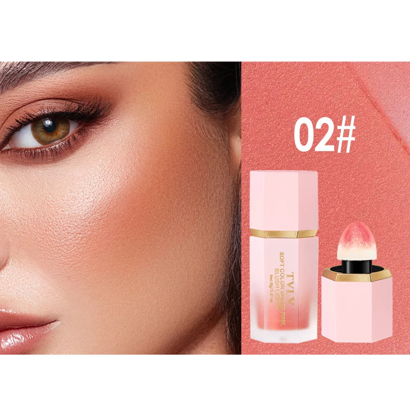 4-Color Waterproof Liquid Blusher