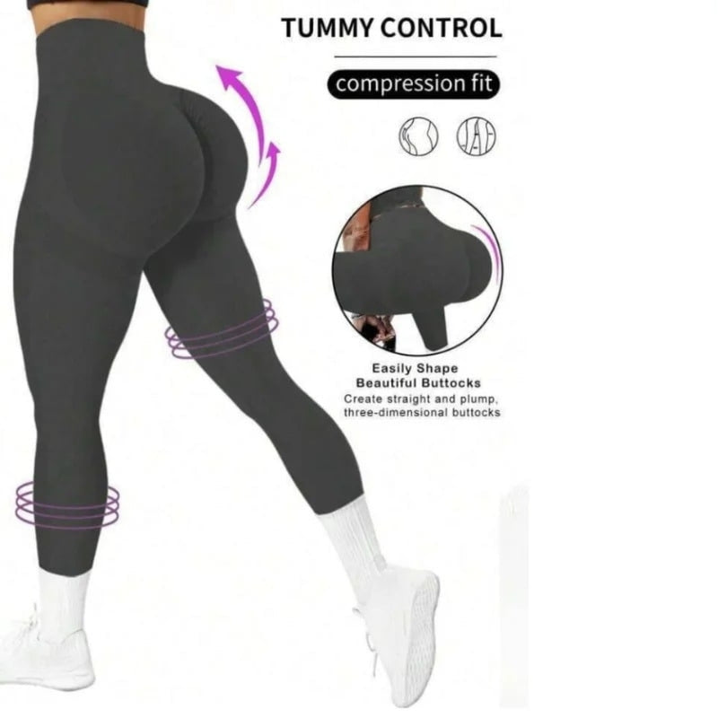 Women’s High-Waist Seamless Yoga Capri Leggings