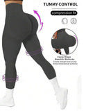 Women’s High-Waist Seamless Yoga Capri Leggings