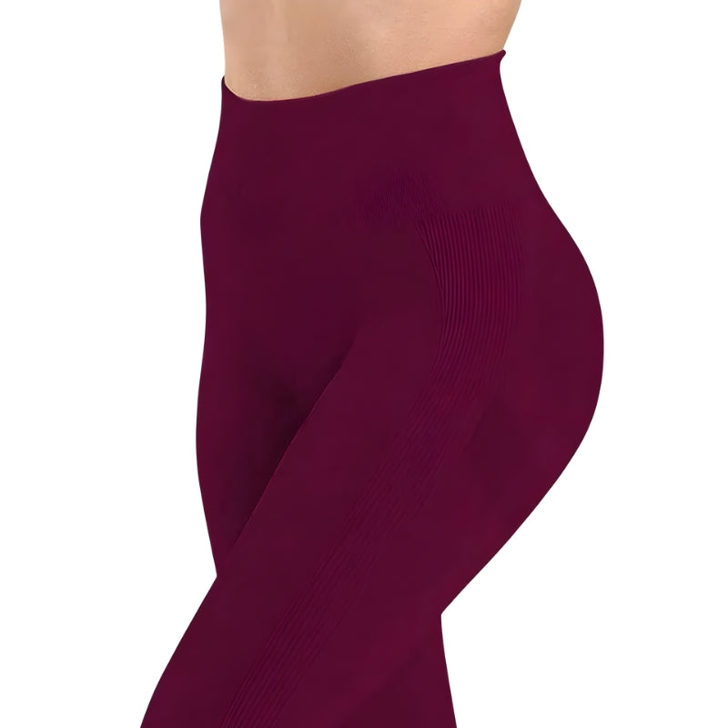 Women’s High-Waist Seamless Yoga Capri Leggings