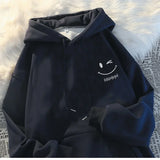 Smiley Face Oversized Hoodie