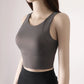 Women’s Fitness Crop Tank with Built-In Bra