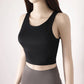 Women’s Fitness Crop Tank with Built-In Bra