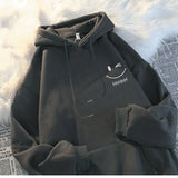 Smiley Face Oversized Hoodie