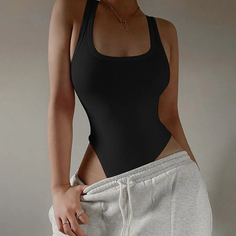 Women’s Sexy High-Waist Knit Bodysuit