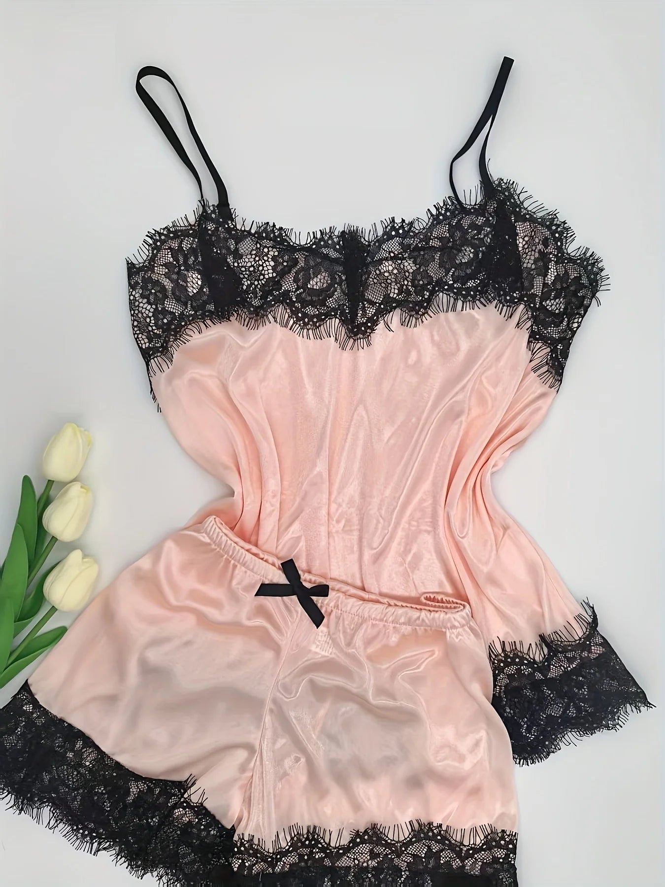Sexy Silk Sleepwear Pajama Set