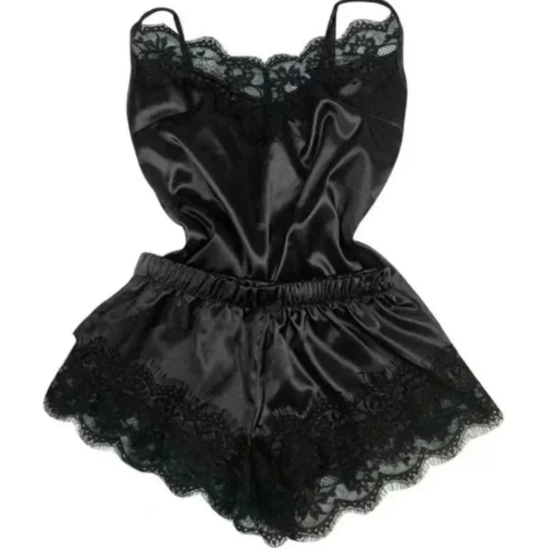 Sexy Silk Sleepwear Pajama Set