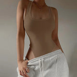 Women’s Sexy High-Waist Knit Bodysuit