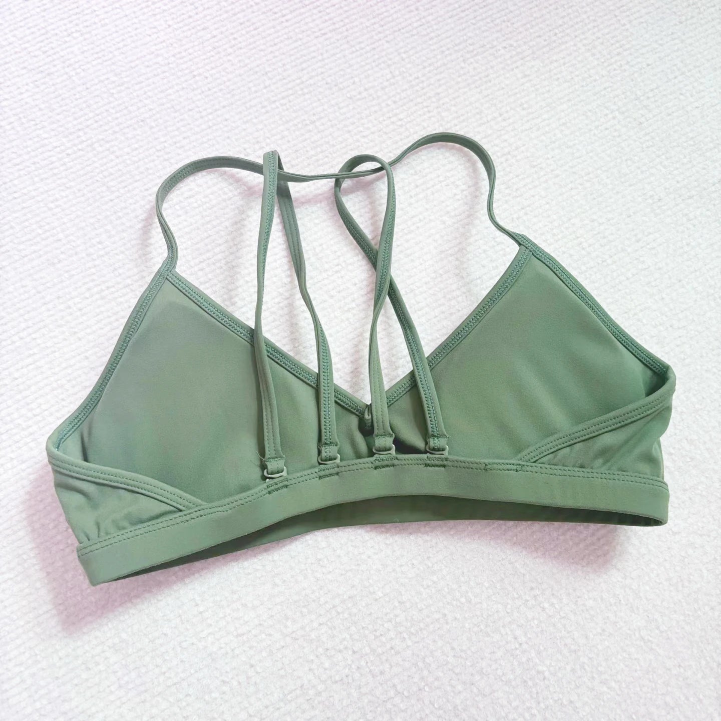Minimal V-Neck Yoga Bra with Pads