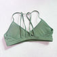 Minimal V-Neck Yoga Bra with Pads