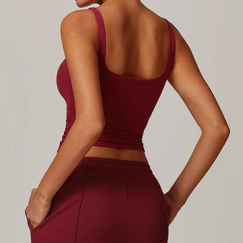 Square Neck Yoga & Gym Top