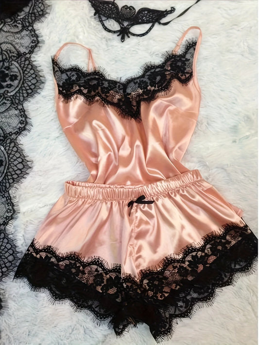 Sexy Silk Sleepwear Pajama Set