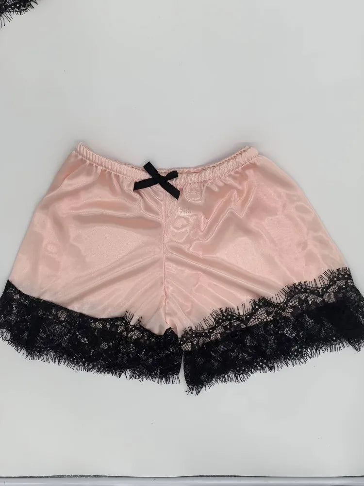 Sexy Silk Sleepwear Pajama Set