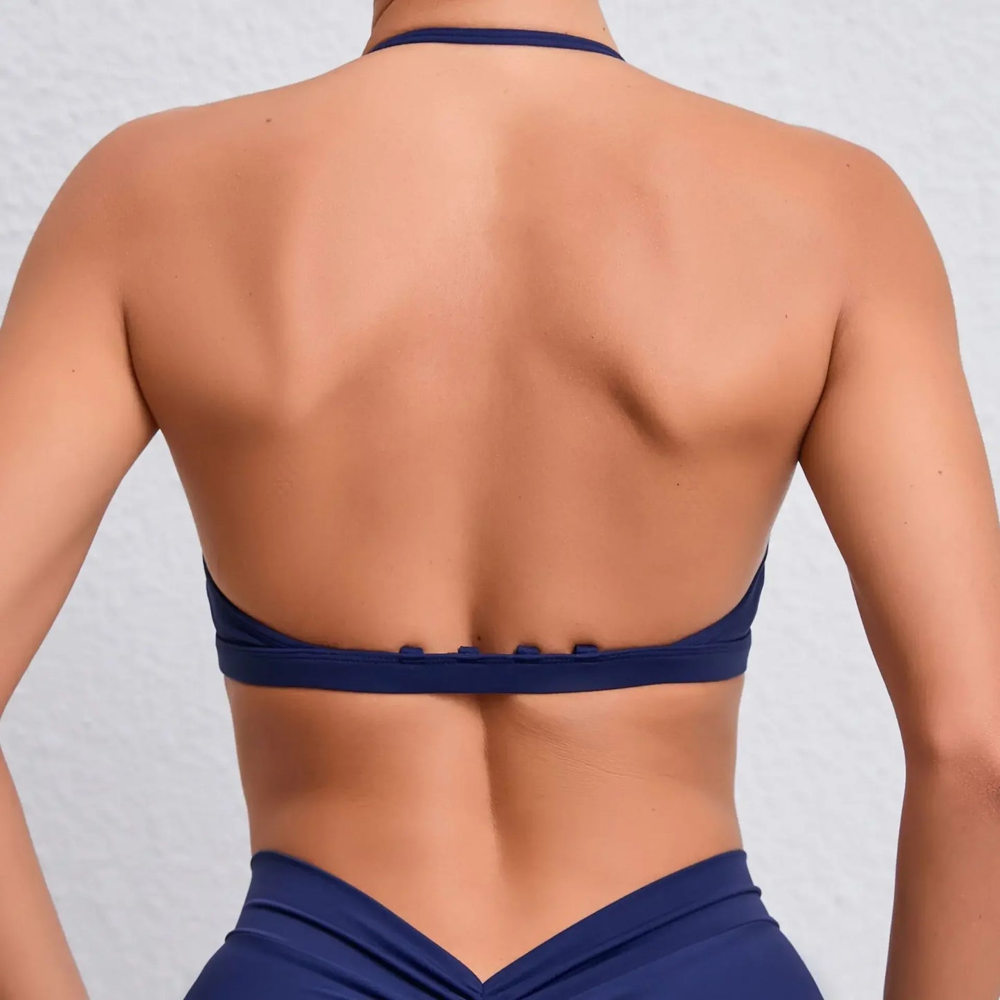 Minimal V-Neck Yoga Bra with Pads