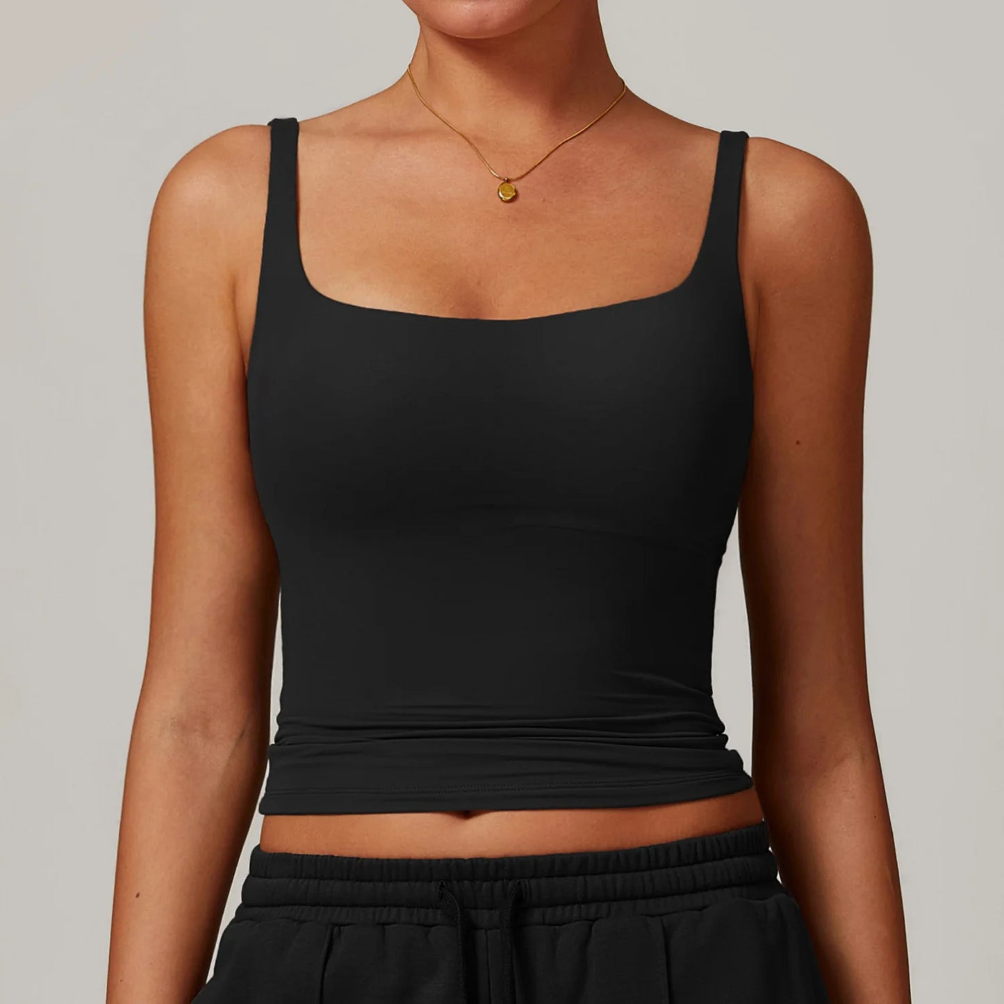 Square Neck Yoga & Gym Top