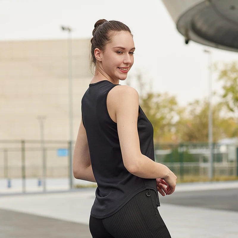 Sleeveless Gym & Track Top