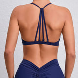 Minimal V-Neck Yoga Bra with Pads