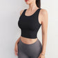 Women’s Fitness Crop Tank with Built-In Bra