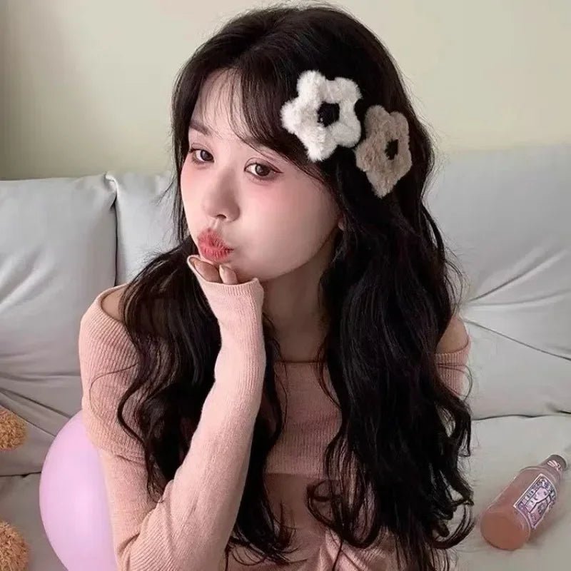 Plush Star Hair Clips