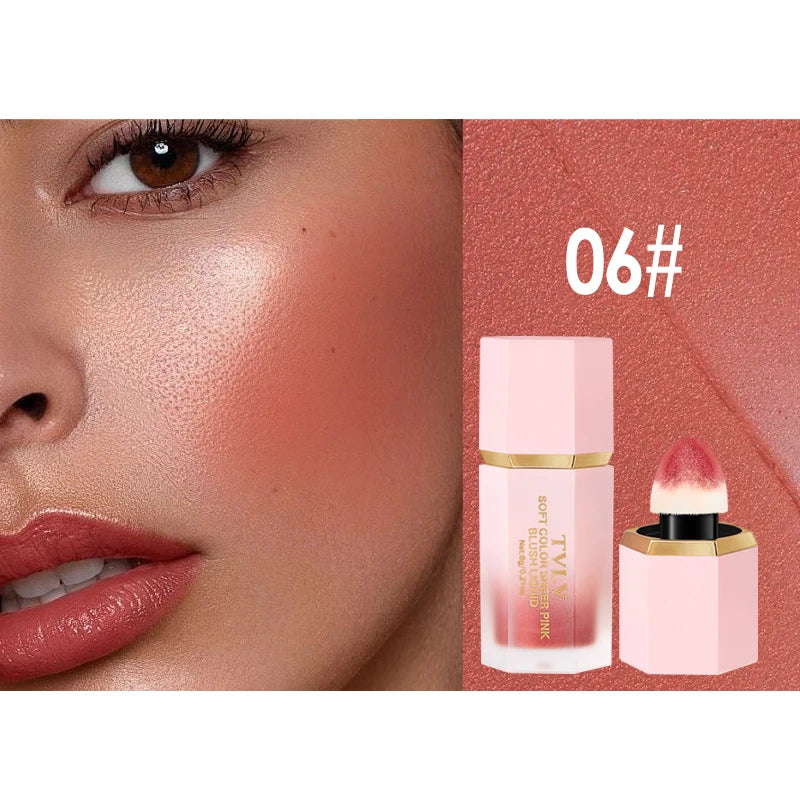 4-Color Waterproof Liquid Blusher